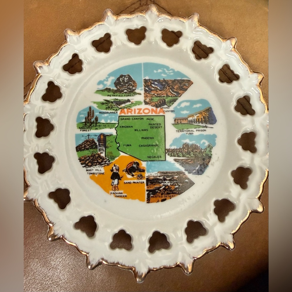 🤑Vintage Arizona Souvenir Decorative Plate